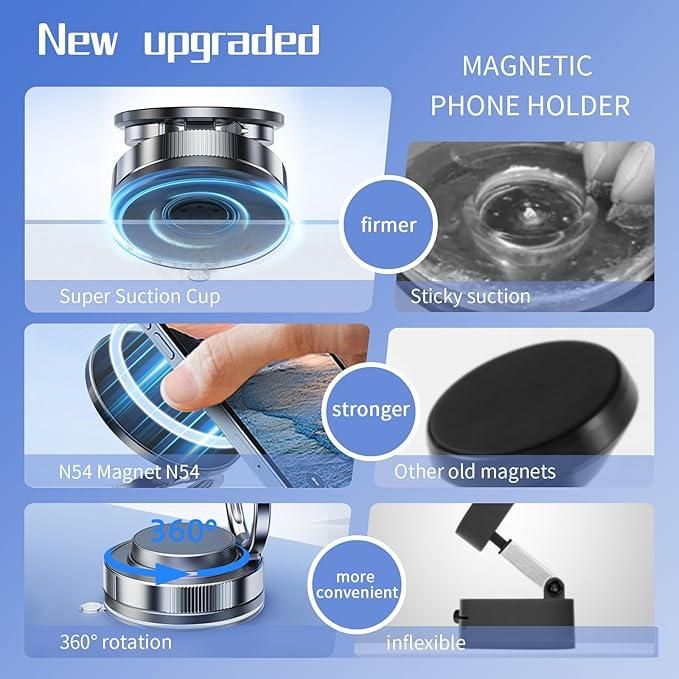 Vacuum Absorption Magnetic Mobile Stand Bracket